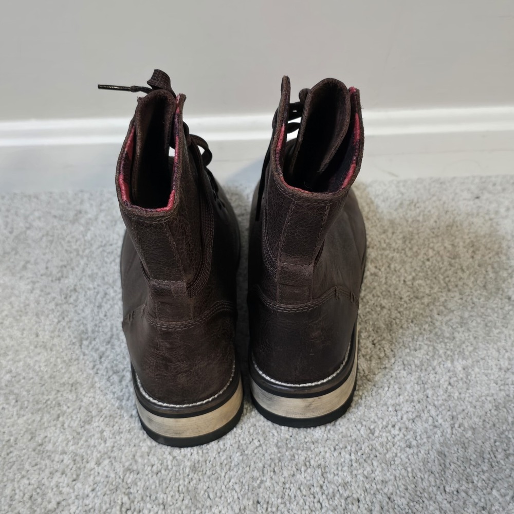 Kodiak Womens Waterproof Leather Lace-Up Boots Brown Plaid Lining Size 9.5 EU 41 - Picture 6 of 8